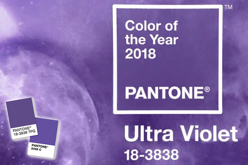 Pantone Ultra Violet, couleur de l'année 2018